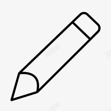 铅笔记号笔用户体验图标