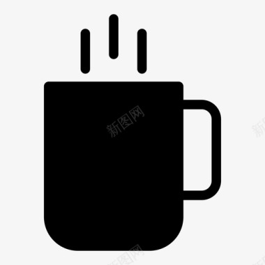 热茶杯咖啡杯子图标