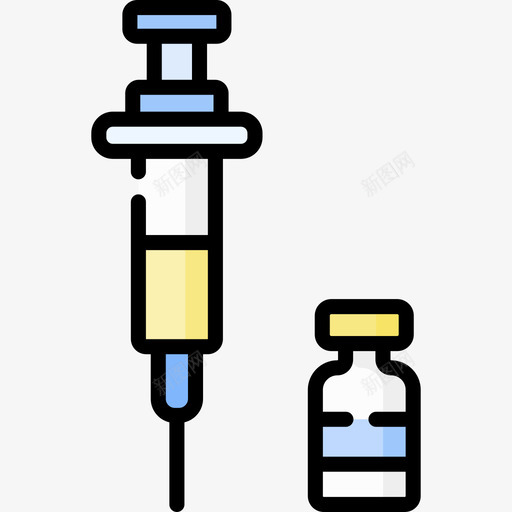 疫苗药物56线性颜色svg_新图网 https://ixintu.com 疫苗 药物 线性 颜色