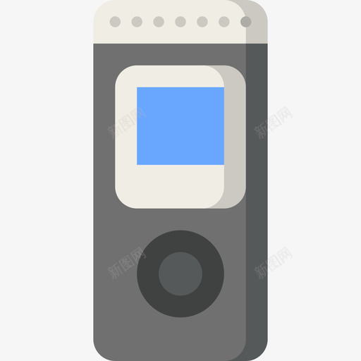 音频记录器通信224扁平svg_新图网 https://ixintu.com 音频 记录器 通信 扁平