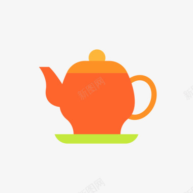 茶壶桑拿房54扁平图标