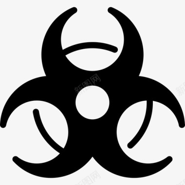 生物危害标志病毒传播79填充图标