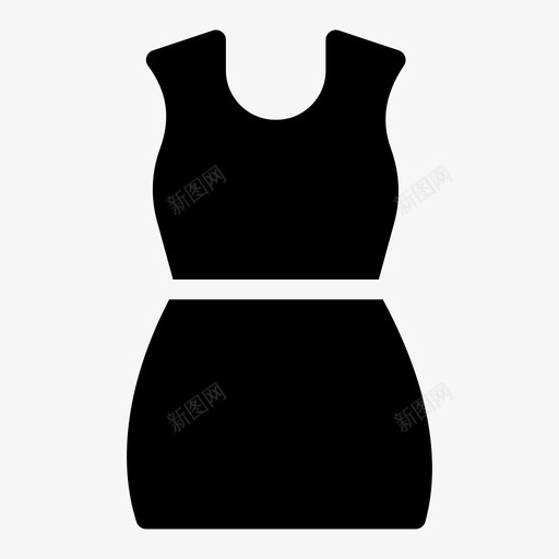 裙子布料连衣裙svg_新图网 https://ixintu.com 洗衣店 裙子 布料 连衣裙 衣服 字形