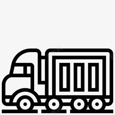 重型卡车自卸汽车卡车图标