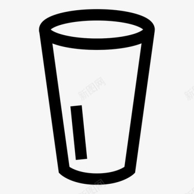 玻璃饮料杯子图标