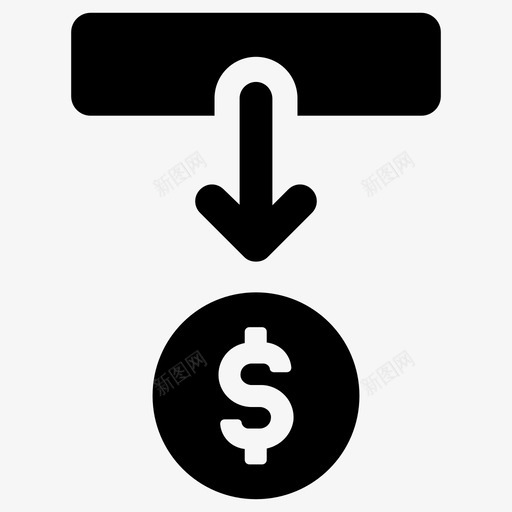 取款机自动取款机资金取款svg_新图网 https://ixintu.com 取款机 自动 资金 取款
