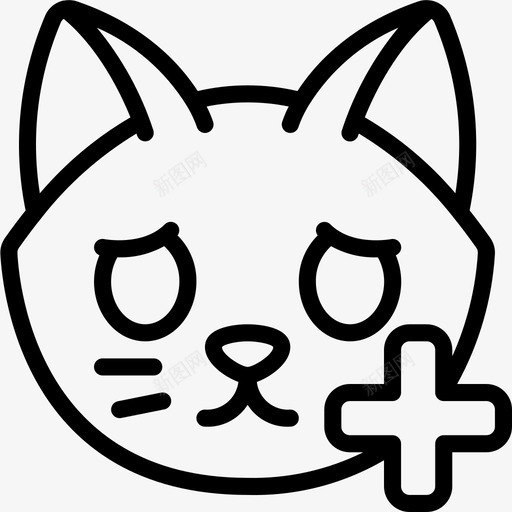 猫兽医5直系svg_新图网 https://ixintu.com 兽医 直系