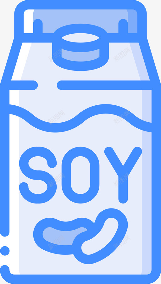 牛奶咖啡师3蓝色svg_新图网 https://ixintu.com 牛奶 咖啡 蓝色
