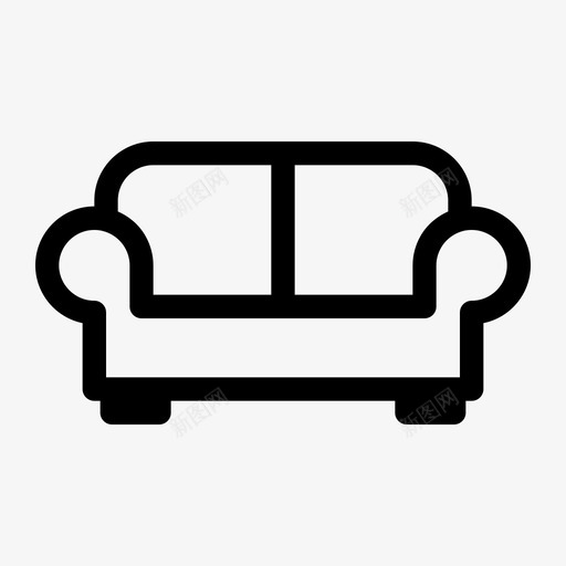 沙发座椅坐椅svg_新图网 https://ixintu.com 沙发 坐椅 座椅 家具 轮廓