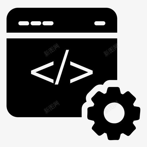 网络开发向量网页开发向量编程语言svg_新图网 https://ixintu.com 开发 网页 向量 编码 网络 打印 图标 矢量图 矢量 立体 php