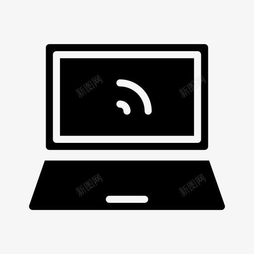 笔记本电脑信号电脑连接svg_新图网 https://ixintu.com 电脑 笔记本 信号 连接 技术 商业 营销 字形