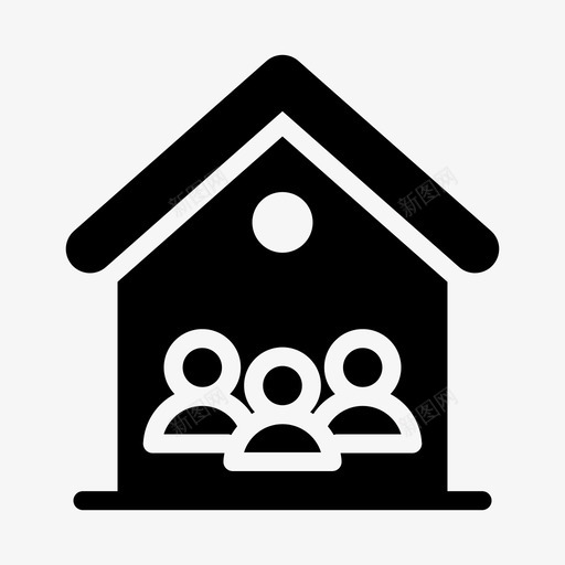 家庭住宅公寓建筑物svg_新图网 https://ixintu.com 家庭 住宅 公寓 建筑物 保险 字形
