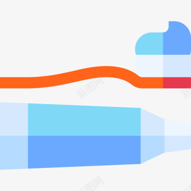 牙膏清洁144扁平图标