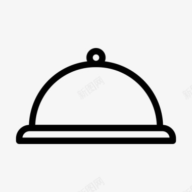 盘子盖食物酒店图标