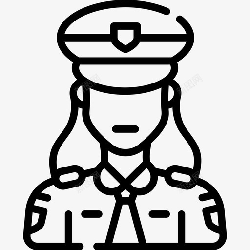 女警察工作和职业化身6直系svg_新图网 https://ixintu.com 女警察 工作 职业 职业化 化身 直系
