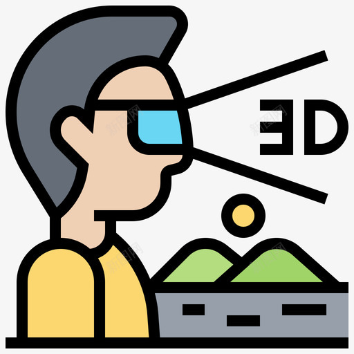 虚拟眼镜虚拟现实117线性颜色svg_新图网 https://ixintu.com 虚拟 眼镜 虚拟现实 线性 颜色