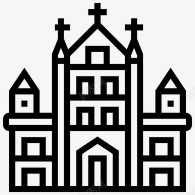 圣布拉沃大教堂地标50直线形图标