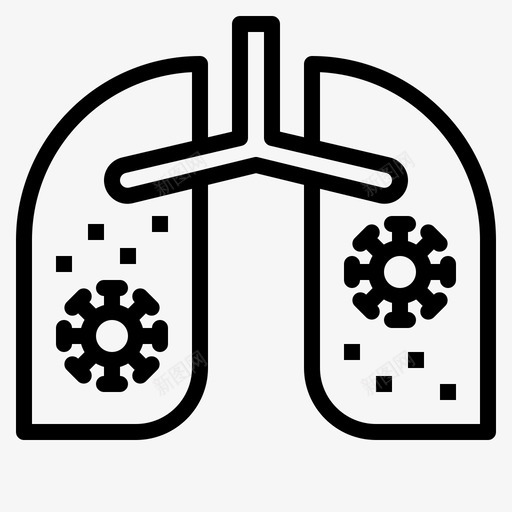 肺医疗保健26线性svg_新图网 https://ixintu.com 医疗保健 线性