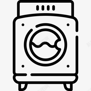 洗衣机厨房150线性图标