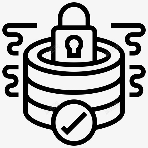 数据库安全机密信息13线性svg_新图网 https://ixintu.com 数据库 安全 机密 信息 线性
