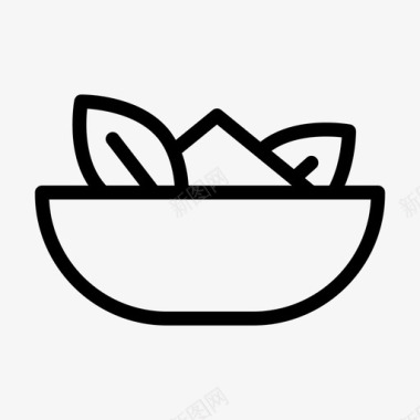 沙拉碗吃食物图标