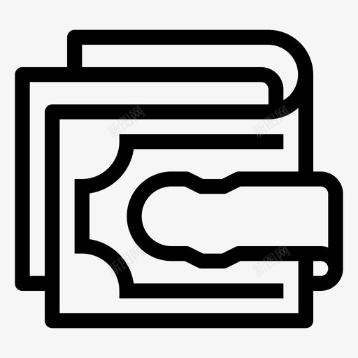 折叠钱夹银行现金svg_新图网 https://ixintu.com 折叠 钱夹 金融 银行 现金 支付 商业