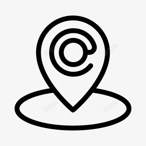 电子邮件位置gps地图svg_新图网 https://ixintu.com 电子邮件 位置 地图 导航 gps pin 航线 标志 标志符 符号
