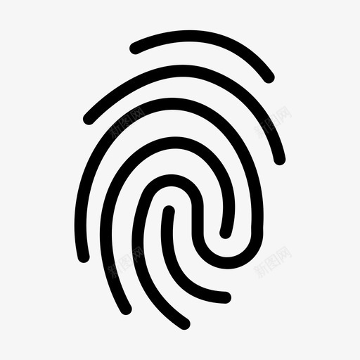 指纹身份锁定svg_新图网 https://ixintu.com 指纹 身份 锁定 保护 安全 web 移动 应用程序 标志 标志符 符号