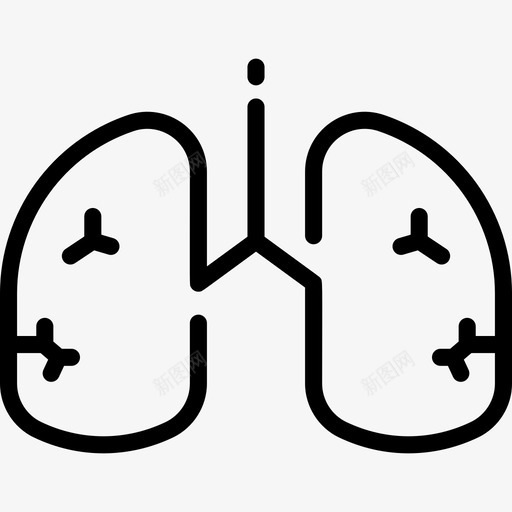 肺病毒传播78线状svg_新图网 https://ixintu.com 病毒 传播 线状