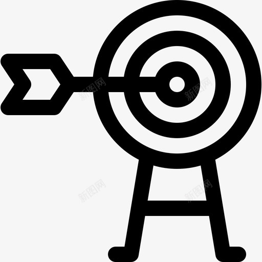 射箭爱好和自由时间8线性svg_新图网 https://ixintu.com 射箭 爱好 自由 时间 线性