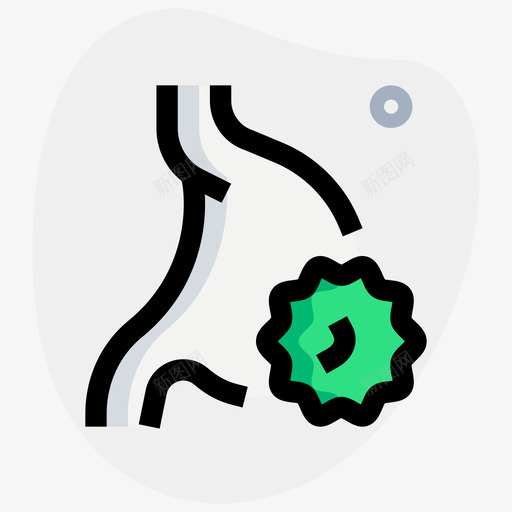 胃痛covid19冠状病毒圆形svg_新图网 https://ixintu.com 胃痛 covid19 冠状 病毒 圆形