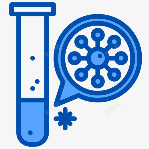 实验室病毒121蓝色svg_新图网 https://ixintu.com 实验室 病毒 蓝色