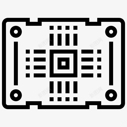 Pcb板电子元件6线性svg_新图网 https://ixintu.com Pcb 电子元件 线性