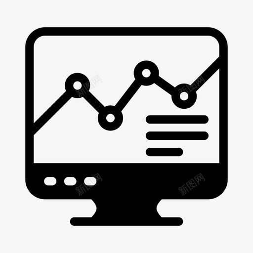 屏幕分析图表统计svg_新图网 https://ixintu.com 分析 屏幕 图表 统计 业务 字形
