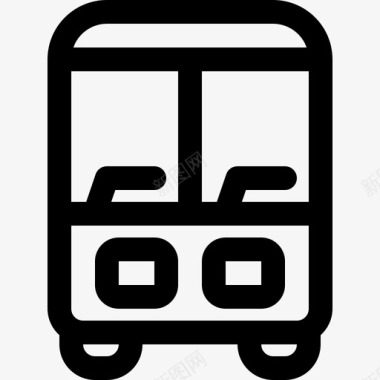 公共汽车运输工具卡车图标