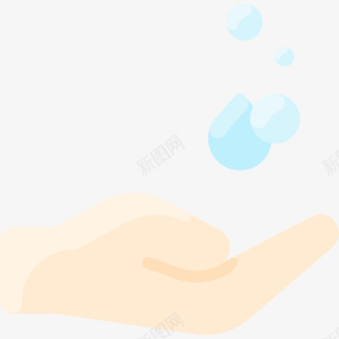 洗手冠状病毒114扁平图标