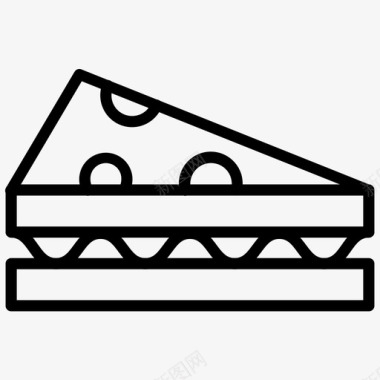 三明治面包俱乐部三明治图标