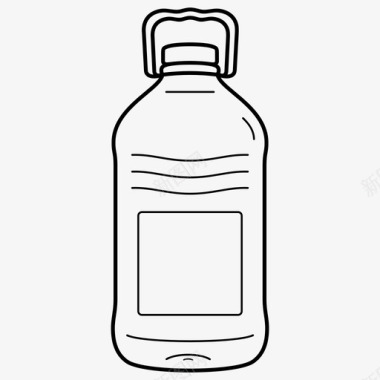 一瓶葵花籽油食用油图标