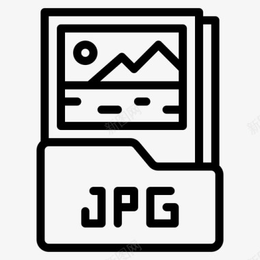 Jpg文件图形设计170轮廓图标