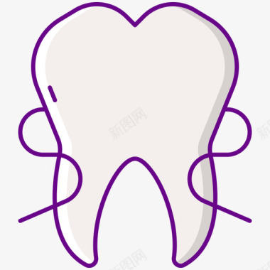 牙线卫生51线颜色图标