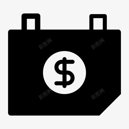 日历收入日程业务svg_新图网 https://ixintu.com 日历 收入 日程 业务 假期 图标