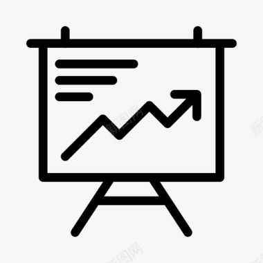 展示板图表图表统计图标