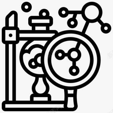 科学茎18线性图标