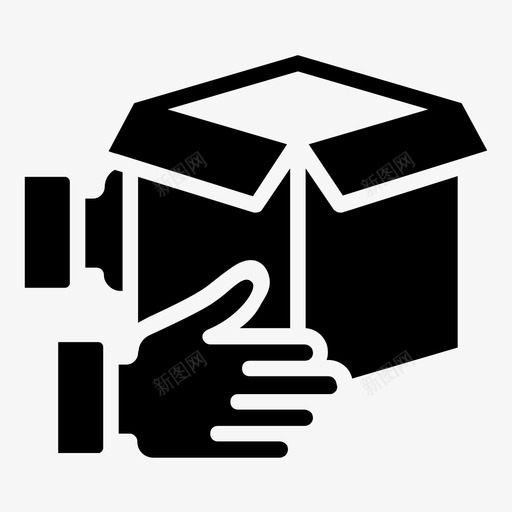 处理包装物流包裹包裹交付svg_新图网 https://ixintu.com 包裹 处理 包装 交付 物流 照管 装运 履行 字形 向量 图标