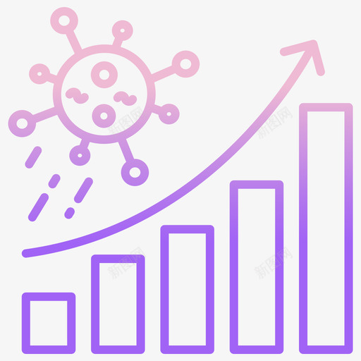 冠状病毒病毒163轮廓梯度svg_新图网 https://ixintu.com 病毒 冠状 轮廓 梯度