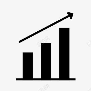 增长图表收益图标