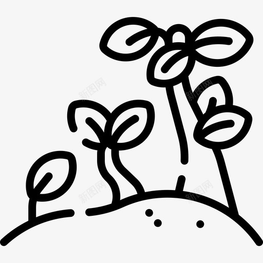 植物希望5线性svg_新图网 https://ixintu.com 植物 希望 线性