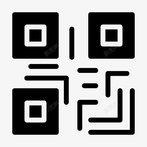 二维码身份证产品svg_新图网 https://ixintu.com 二维 身份证 产品 扫描 金融 字形