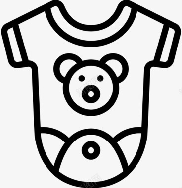 婴儿服装婴儿2直系图标