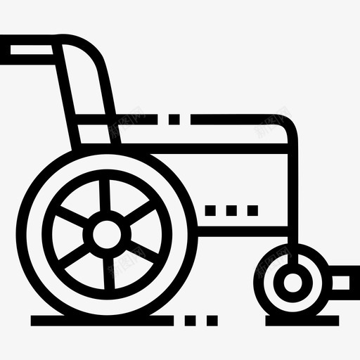 轮椅医疗服务14直线svg_新图网 https://ixintu.com 轮椅 医疗服务 直线